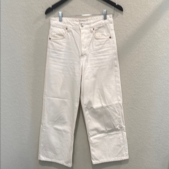 Zara Denim - Zara White Wide-Leg Jeans size 4